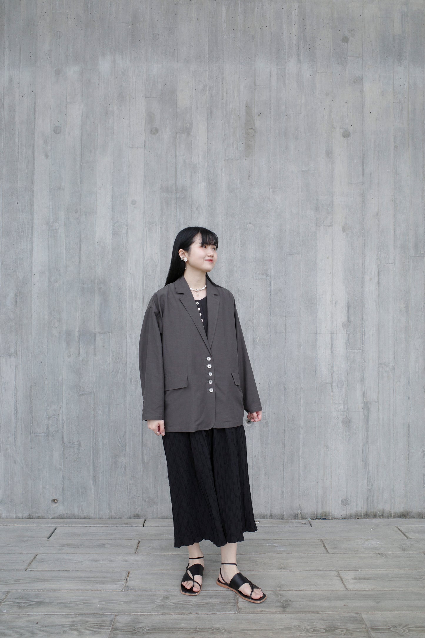 Summer Blazer - Charcoal (Pre-order)