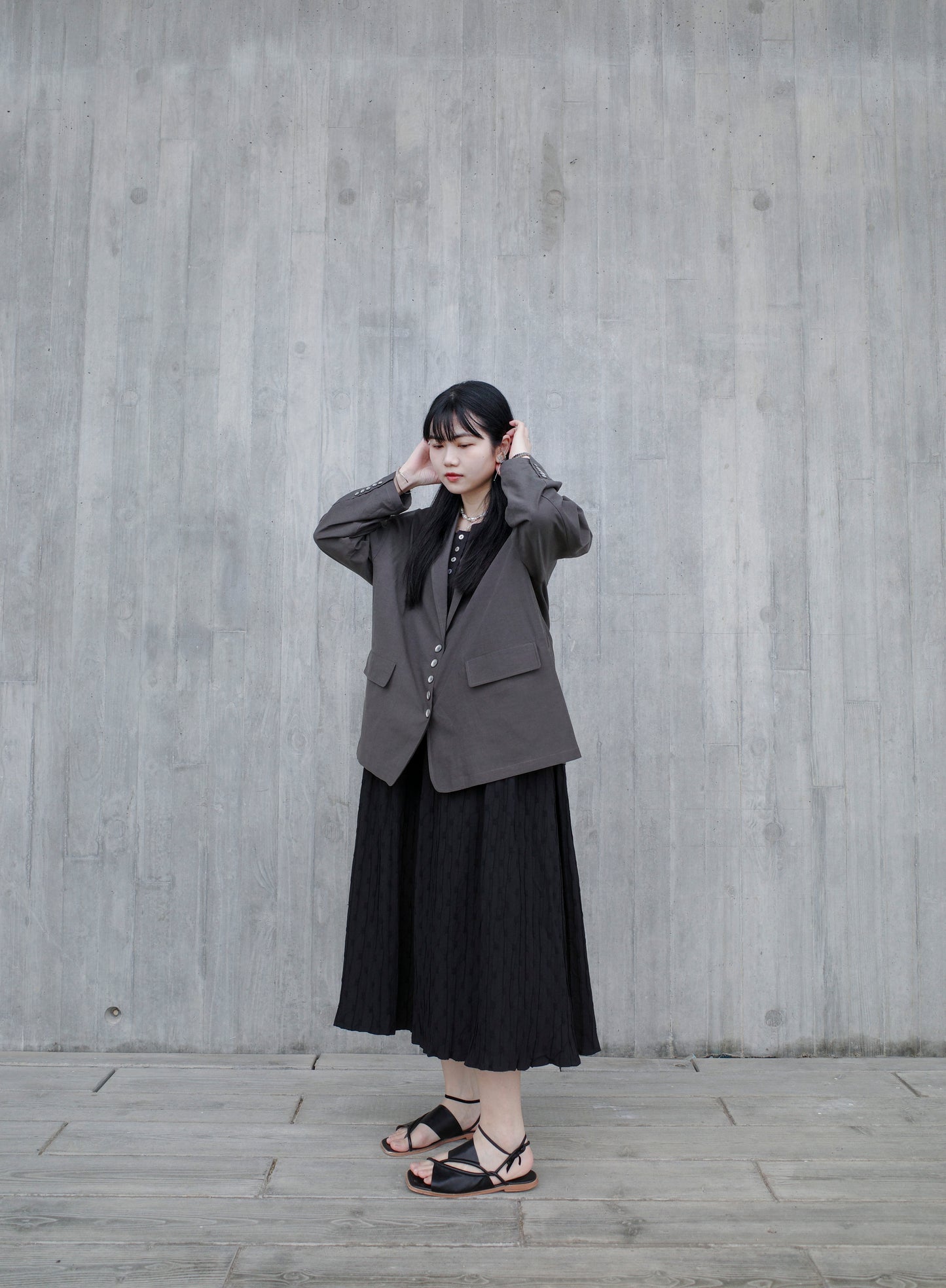 Summer Blazer - Charcoal (Pre-order)
