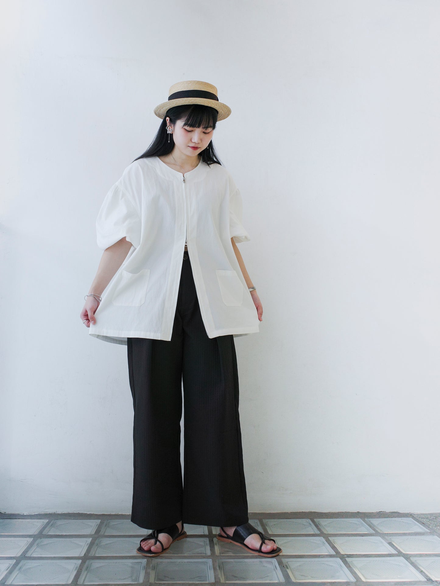Texture Pants - Black(Pre-Order)