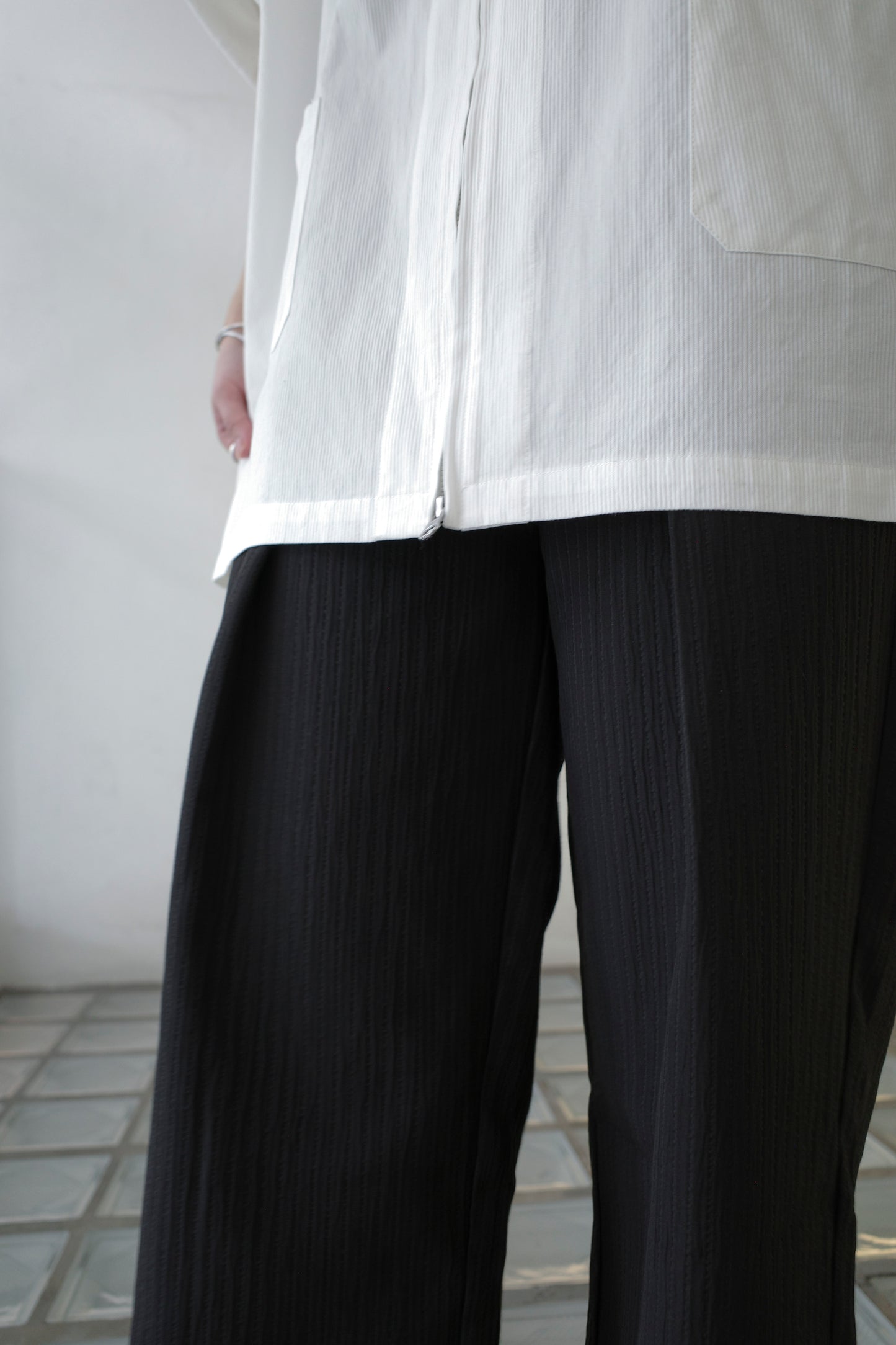 Texture Pants - Black(Pre-Order)
