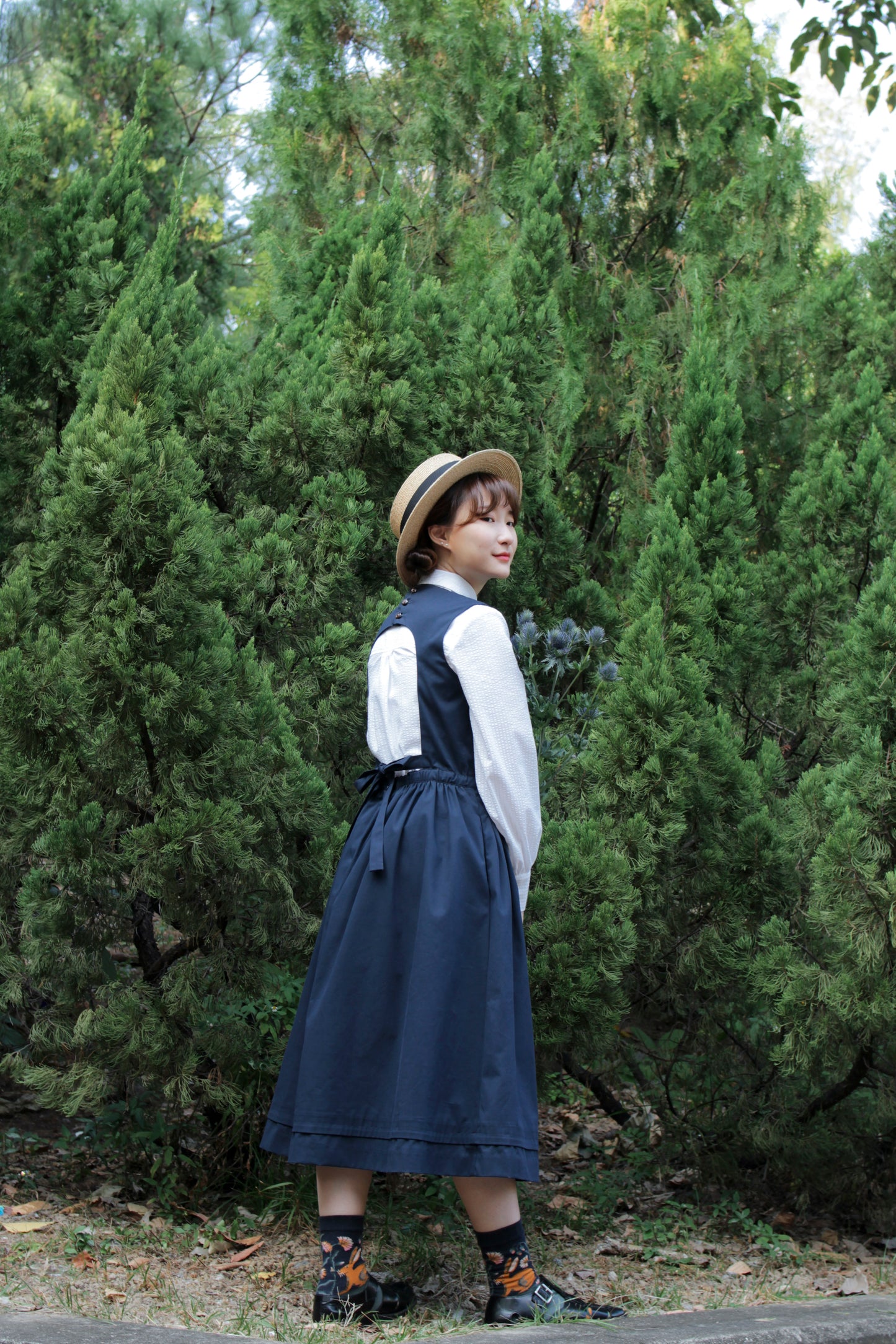 Arch Dress - Navy (in stock)