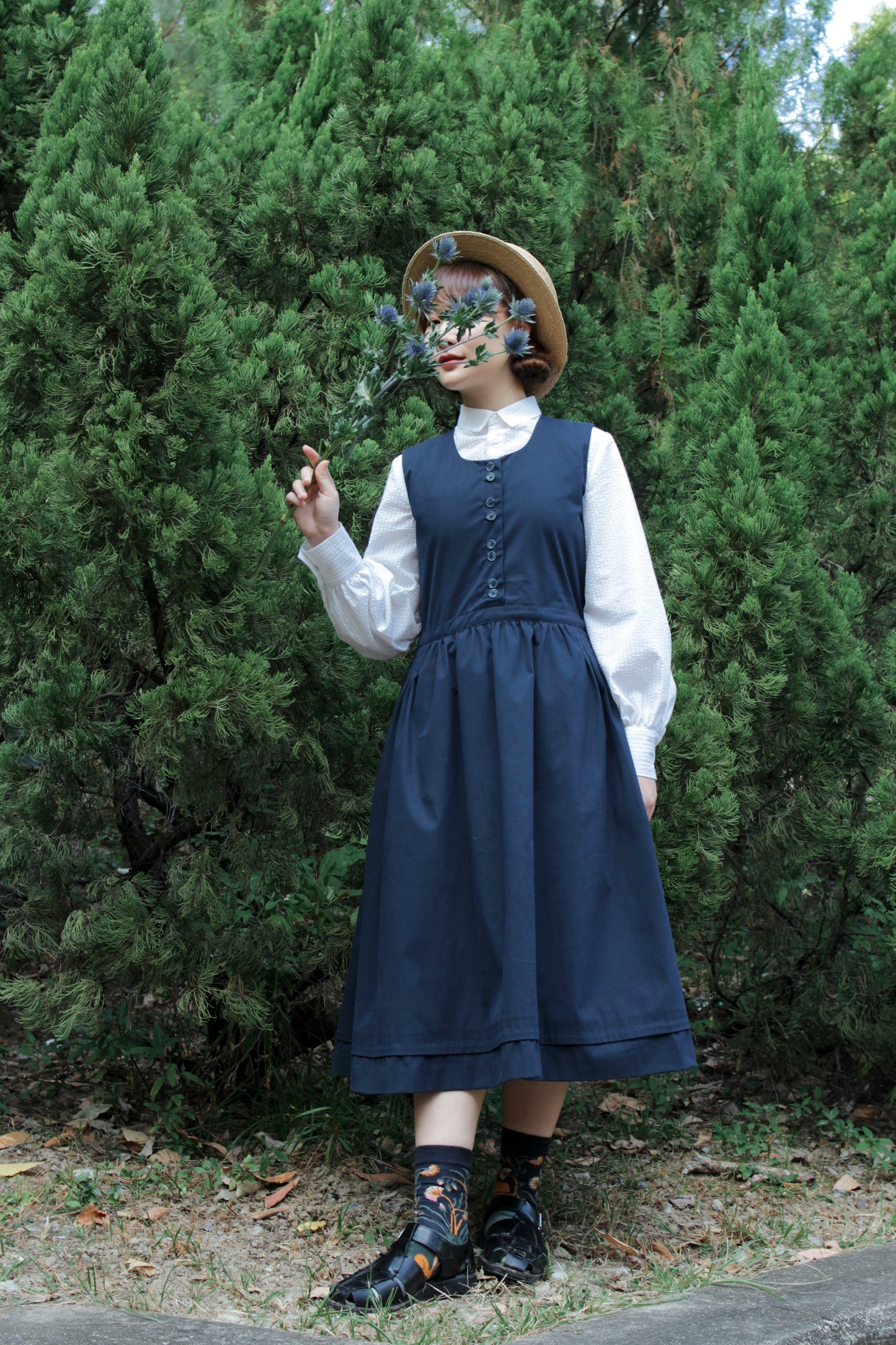 Arch Dress - Navy (in stock)