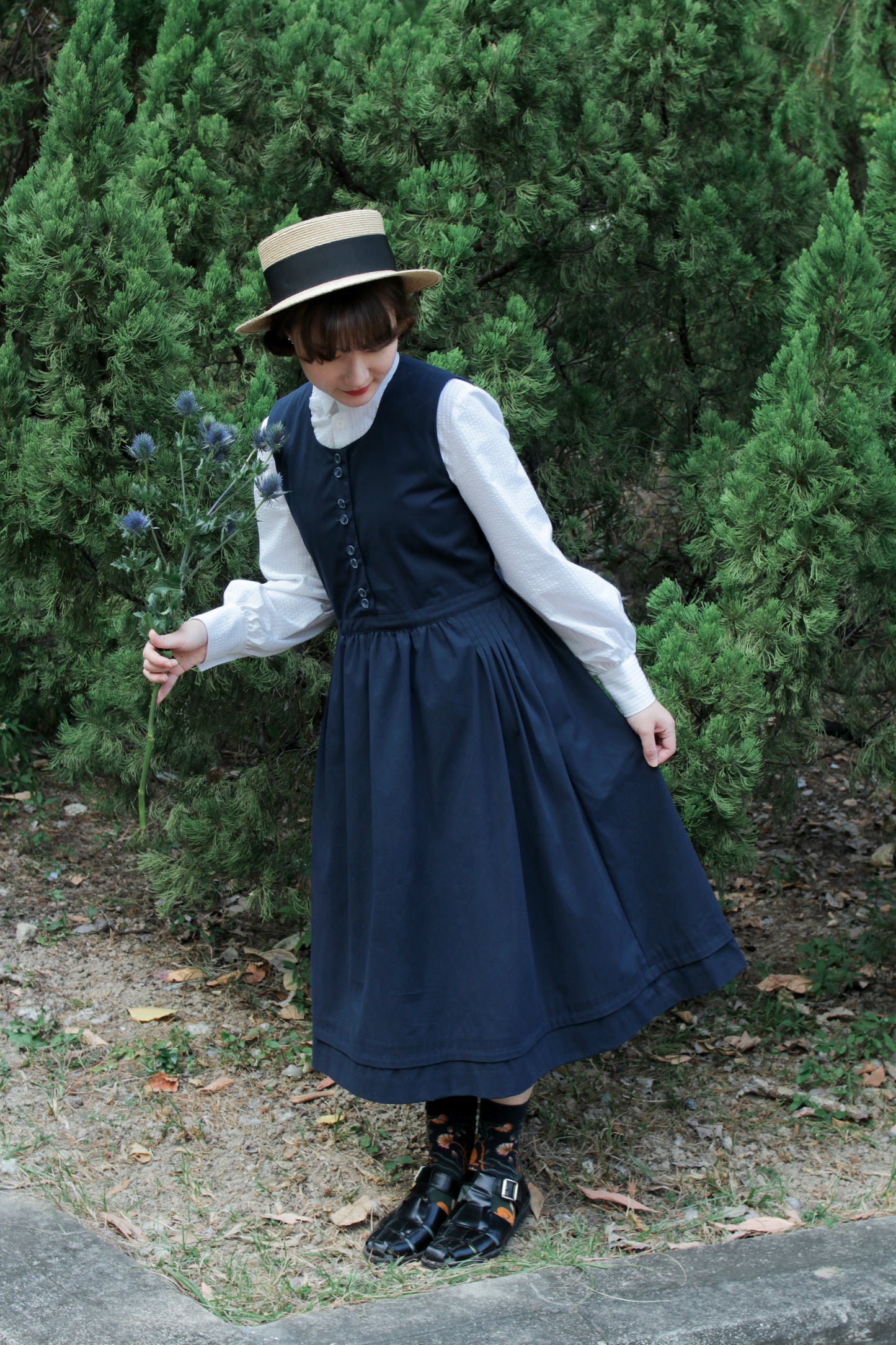 Arch Dress - Navy (in stock)