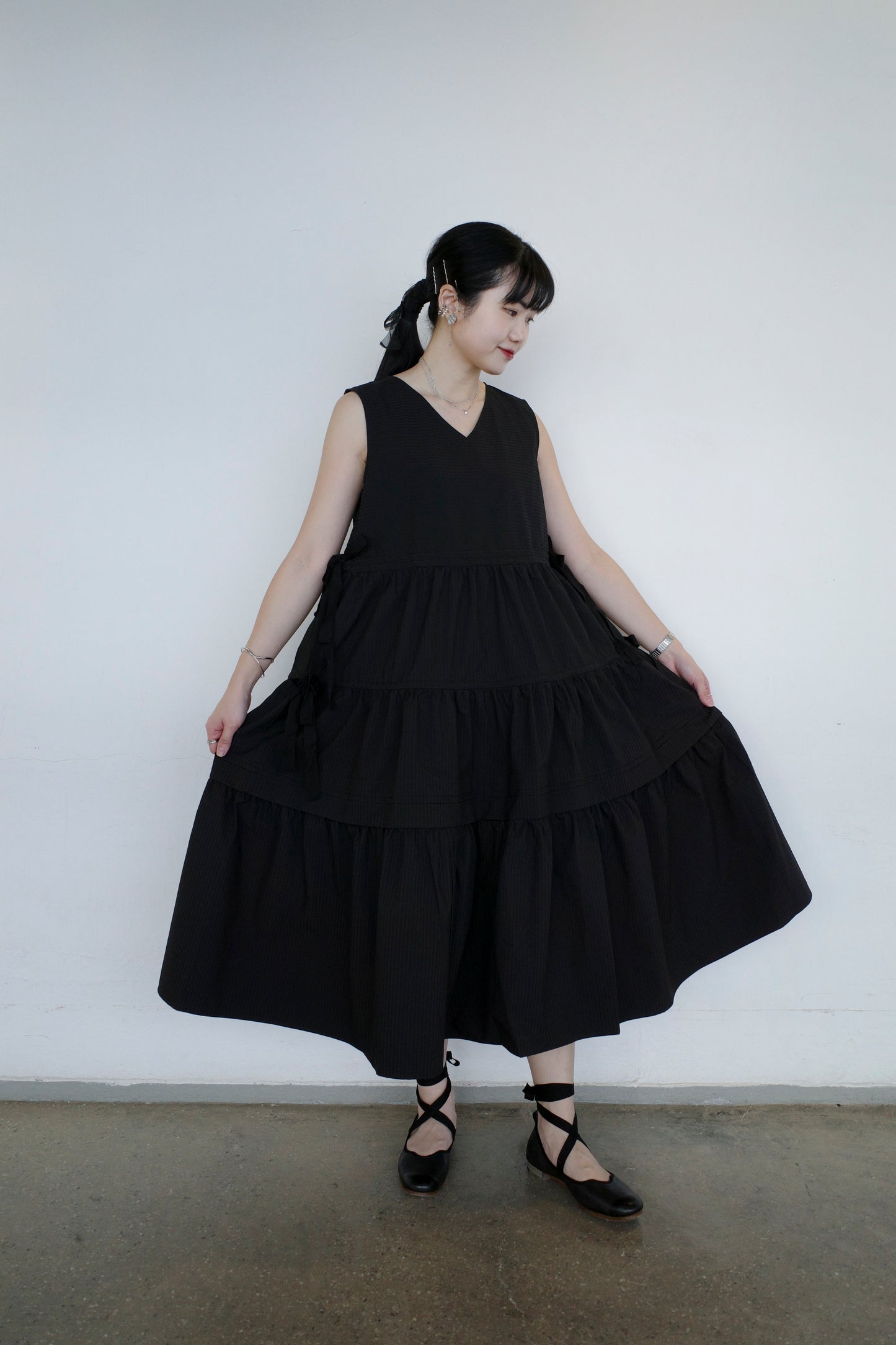 Soyo Dress - Stripes Black (Pre-order)