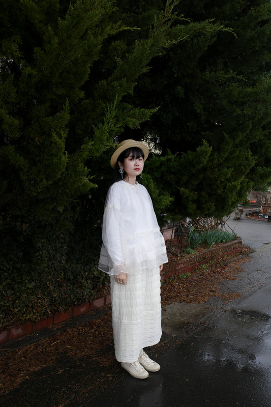 Pattern Skirt - Ivory (Pre-order)