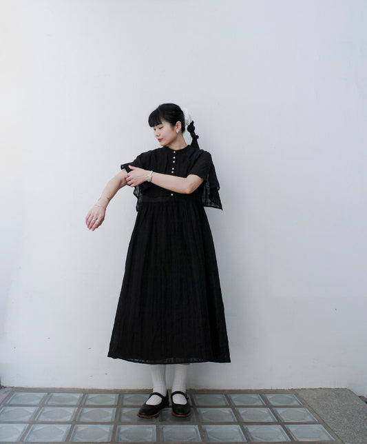 Flota Dress - Black  (Pre-order)