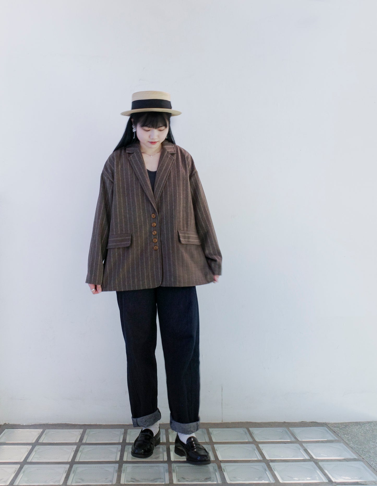 Wool Blazer - Brown (Pre-order)