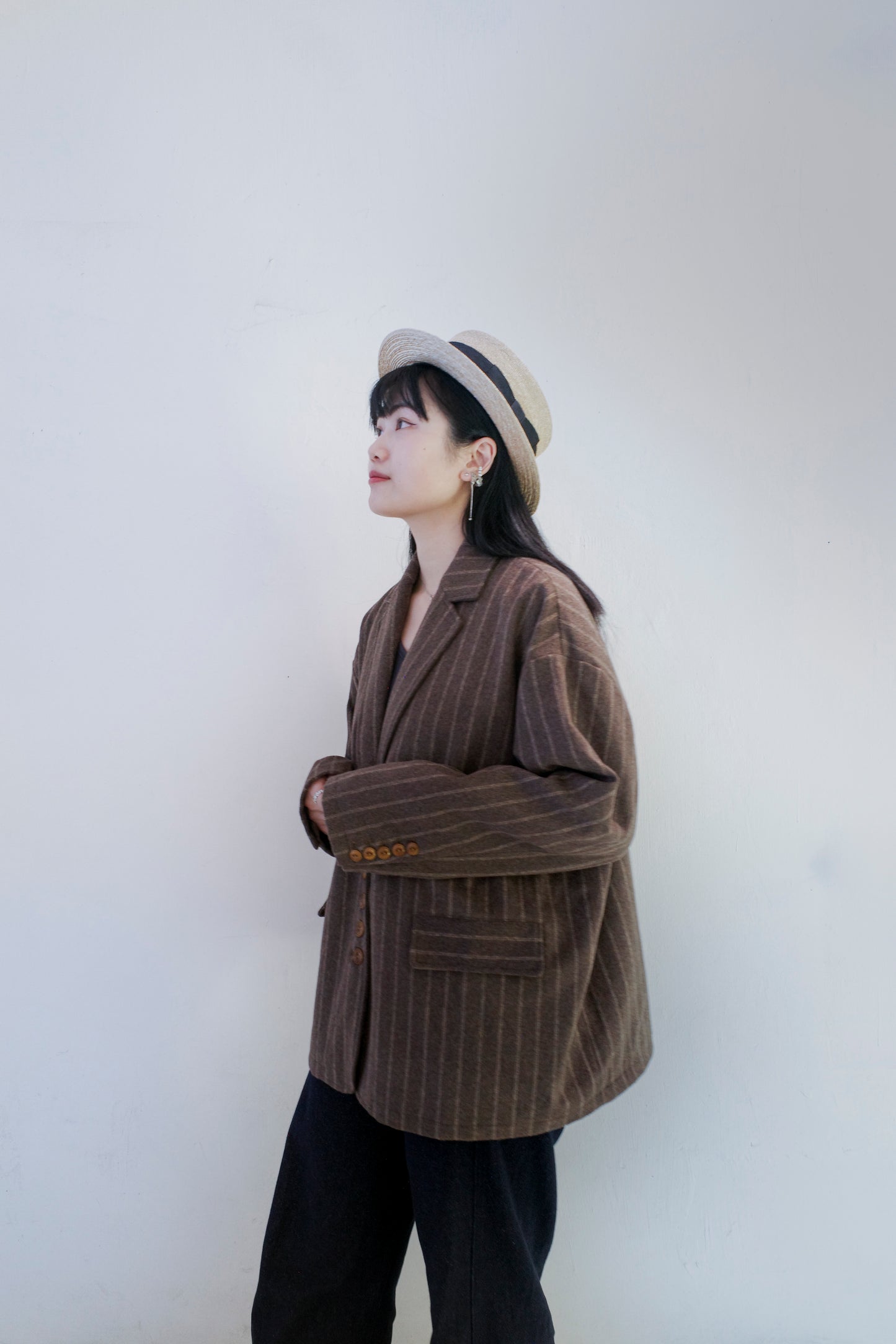 Wool Blazer - Brown (Pre-order)