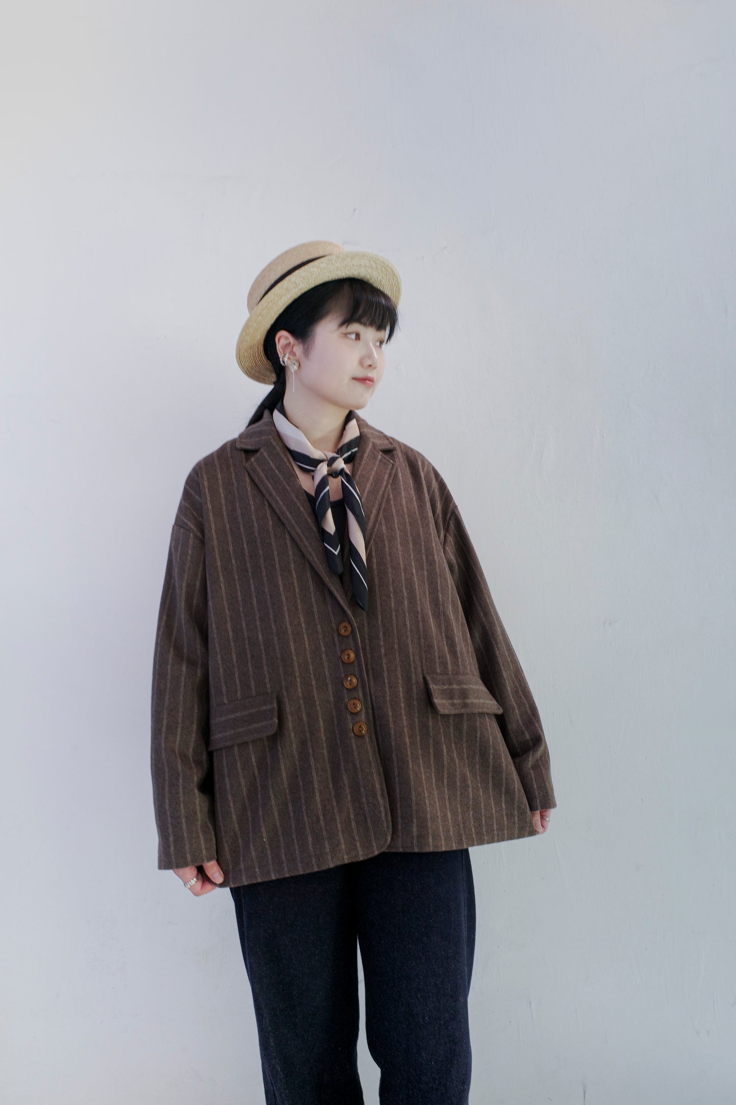 Wool Blazer - Brown (Pre-order)