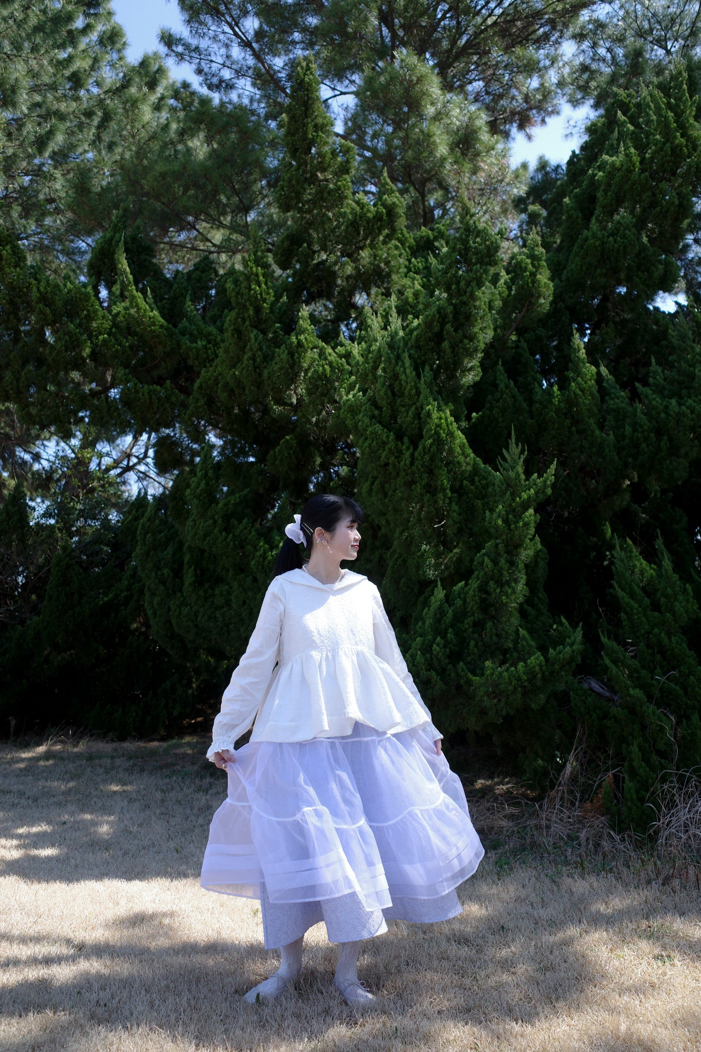 Petalage Double-layer Skirt-Purple (pre-order)