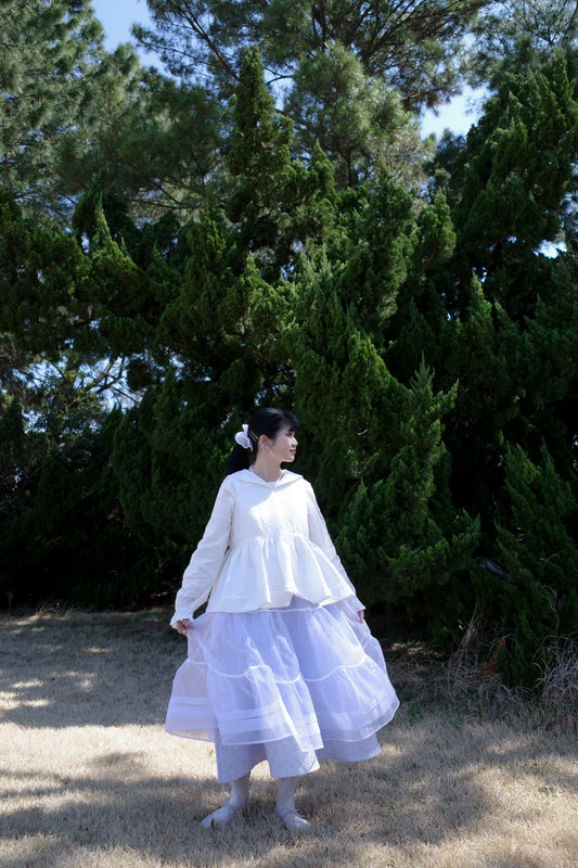 Petalage Double-layer Skirt-Purple (pre-order)