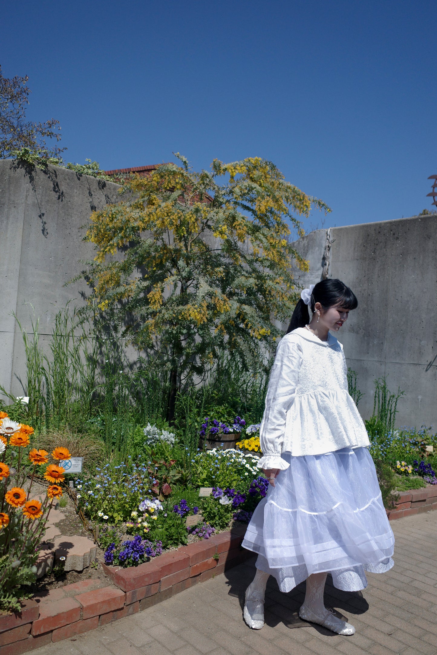 Petalage Double-layer Skirt-Purple (pre-order)