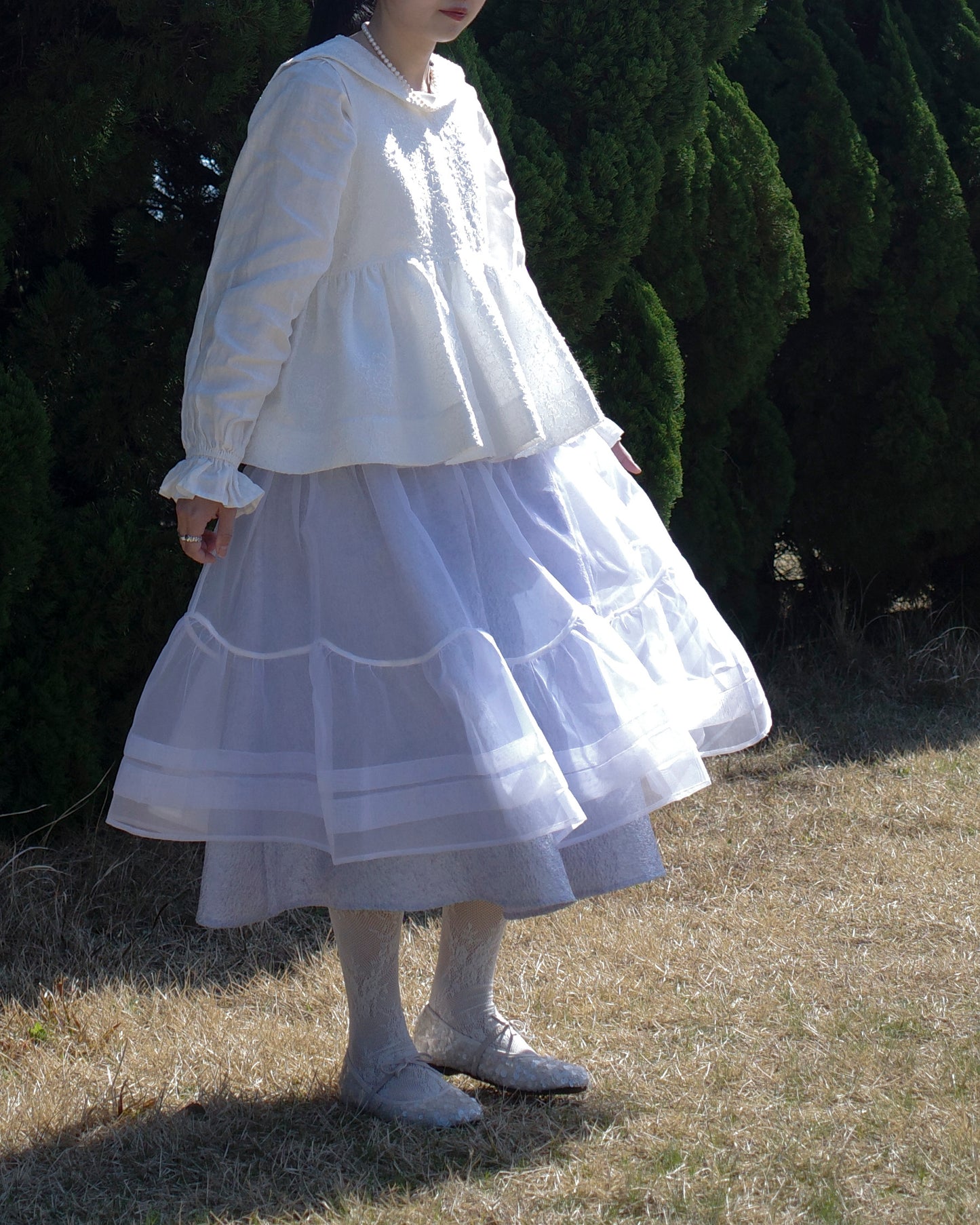 Petalage Double-layer Skirt-Purple (pre-order)